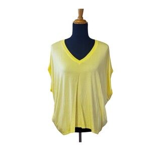 Karen Kane Oversized Knit Dolman Top M Yellow New